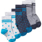 First Impressions Baby Boy's 3 Pack Printed Meias Azuis Tamanho 6-12 MOS