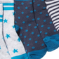 First Impressions Baby Boy's 3 Pack Printed Meias Azuis Tamanho 6-12 MOS