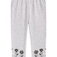 Leggings com bainha floral para meninas First Impressions, cinza, tamanho 4T