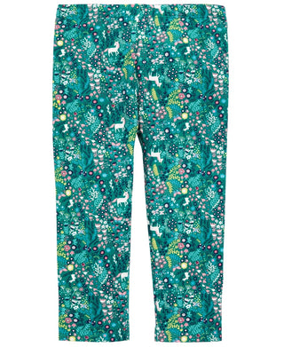 Legging estampada First Impressions para bebê menina verde tamanho 3-6 meses
