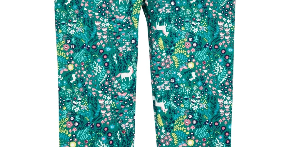 Legging estampada First Impressions para bebê menina verde tamanho 3-6 meses
