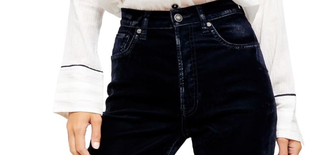 Calça feminina Free People de camurça sintética com cintura para festa, preta, tamanho 30