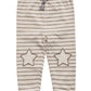 Calça jogger listrada com estampa de estrela First Impressions para meninos, tamanho 4T, bege