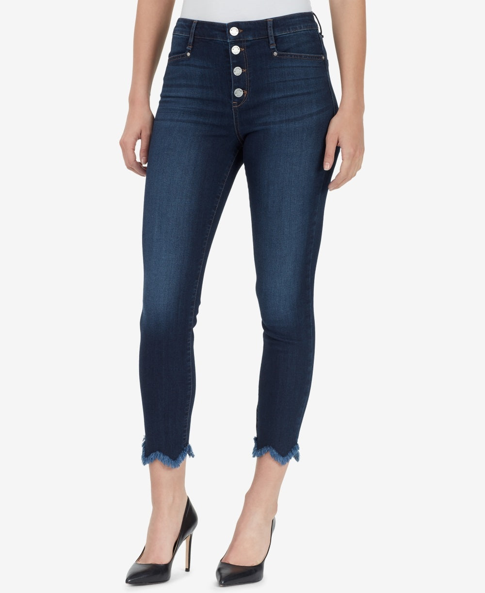 Calça jeans feminina William Rast de cintura alta, azul, tamanho 29
