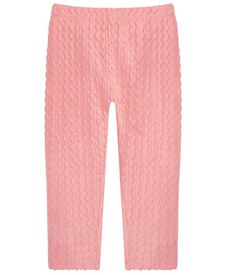 Legging texturizada First Impressions para meninas, tamanho 4T, rosa