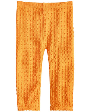 Leggings texturizadas para bebês meninas First Impressions, amarelas, tamanho 12