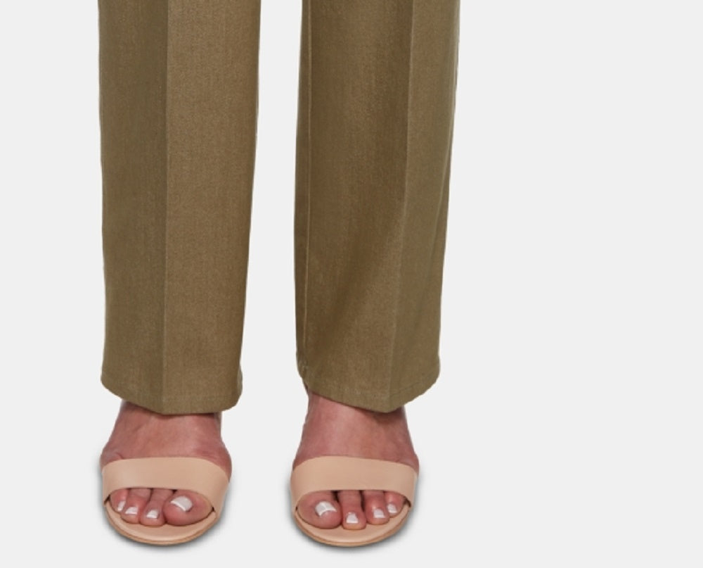 Calça feminina Petite Lake Tahoe da Alfred Dunner, verde, 14