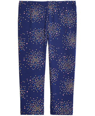 Leggings elásticas femininas First Impressions, azul, tamanho 24MOS