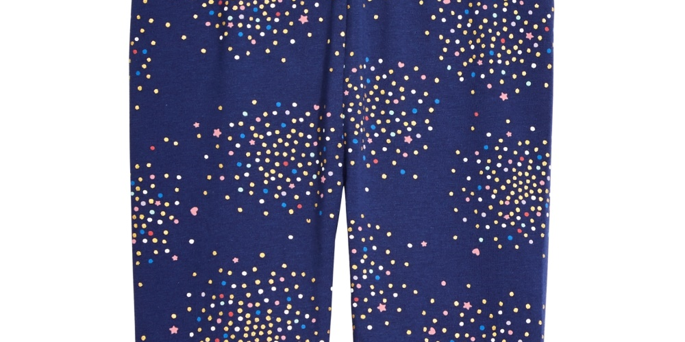 Leggings elásticas femininas First Impressions, azul, tamanho 24MOS