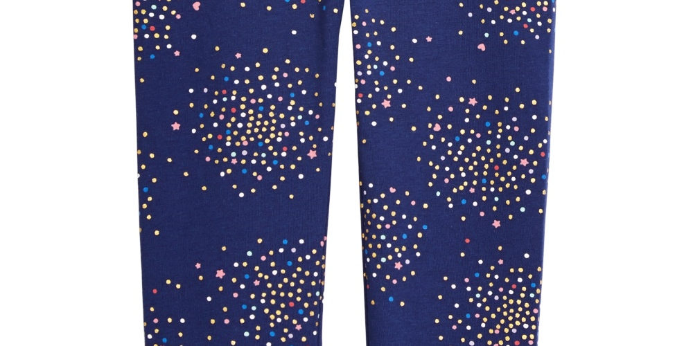 Leggings elásticas femininas First Impressions, azul, tamanho 24MOS