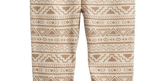 Calça jogger com estampa geométrica para bebê menino First Impressions, bege, tamanho 18 meses