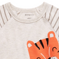 Camiseta estampada de tigre First Impressions para bebês meninos, bege, tamanho 6 a 9 meses