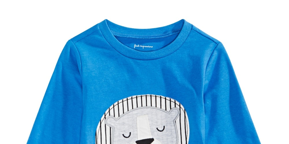 Camiseta estampada de leão para bebê First Impressions, azul, tamanho 18 meses