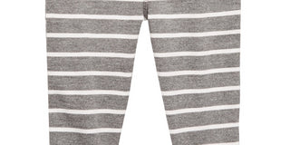 Calça jogger listrada infantil First Impressions cinza tamanho 12 MOS