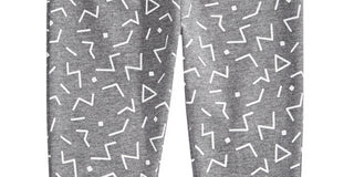 Calça de moletom infantil First Impressions para meninos com estampa geométrica, cinza, tamanho 6