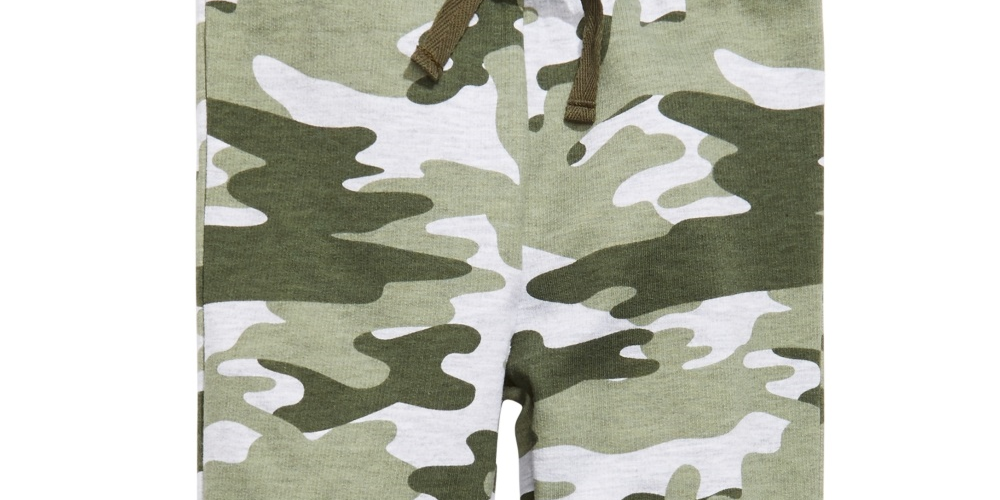 Calça jogger camuflada infantil First Impressions cinza tamanho 3MOS