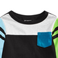 Camiseta Colorblocked para Bebê Menino First Impressions Preta Tamanho 6-9M