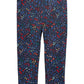 Leggings estampadas florais para bebês meninas First Impressions, pretas, tamanho 24 meses