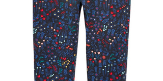 Leggings estampadas florais para bebês meninas First Impressions, pretas, tamanho 24 meses