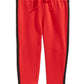Calça jogger listrada lateral infantil First Impressions para bebês meninos, vermelha, tamanho 3