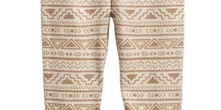 Calça jogger infantil com estampa geométrica First Impressions para bebês meninos, bege, tamanho 12