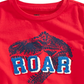 Camiseta infantil infantil Epic Threads Roar Tufted Chenille, tamanho 4, vermelha