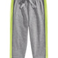 Calça jogger infantil First Impressions com listras laterais para bebês meninos, cinza, tamanho 3