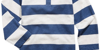 Camiseta Henley Listrada para Menino First Impressions Azul Tamanho 12 MOS