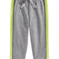 Calça jogger listrada lateral para bebê menino First Impressions cinza tamanho 18 meses