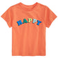 Camiseta de algodão estampada infantil First Impressions, tamanho 2T, laranja, tamanho REG