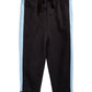Calça jogger infantil First Impressions com listras laterais para bebês meninos, preta, tamanho 6
