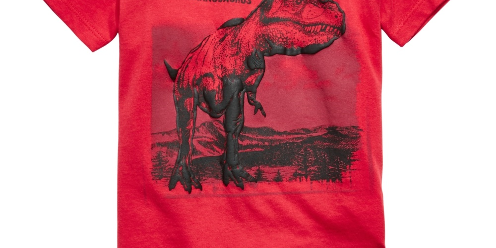 Camiseta T-Rex Infantil Epic Threads Vermelha Tamanho 7