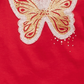 Camiseta infantil borboleta Epic Threads vermelha tamanho 5