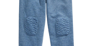 Calça infantil First Impressions para meninos com patch no joelho, azul, tamanho 2T