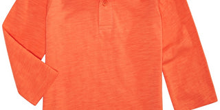 Camisa polo infantil de algodão First Impressions para meninos, laranja, tamanho 12