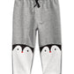 Calça Jogger Infantil First Impressions Penguins Cinza Tamanho 24 MOS