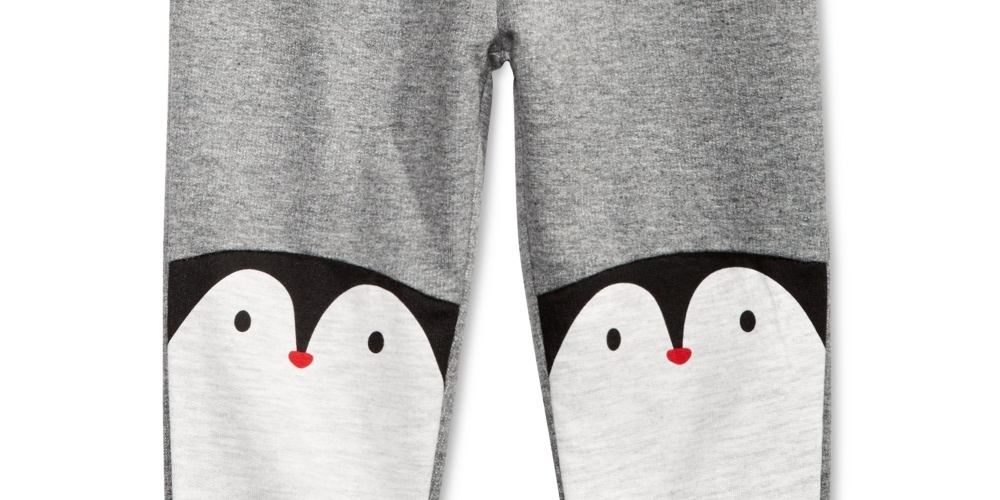 Calça Jogger Infantil First Impressions Penguins Cinza Tamanho 24 MOS