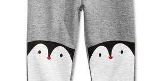 Calça Jogger Infantil First Impressions Penguins Cinza Tamanho 24 MOS