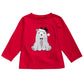 Camiseta estampada com urso de Papai Noel First Impressions para bebê menino, vermelha, tamanho 12 meses
