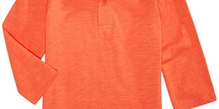 Camisa polo de algodão para bebê menino First Impressions, laranja, tamanho 18 meses