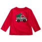 Camiseta estampada com caminhão de árvore First Impressions para bebês meninos, vermelha, tamanho 6-9 meses