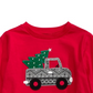 Camiseta estampada com caminhão de árvore First Impressions para bebês meninos, vermelha, tamanho 6-9 meses