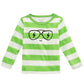 Camiseta de algodão com estampa de rosto listrado First Impressions para meninos, tamanho 2T REG