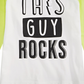 Camiseta infantil de algodão com estampa de rock First Impressions para bebês meninos, tamanho 24