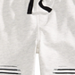 Calça jogger com remendo no joelho para bebê First Impressions, branca, tamanho 3 a 6 meses
