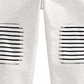 Calça jogger com remendo no joelho para bebê First Impressions, branca, tamanho 3 a 6 meses
