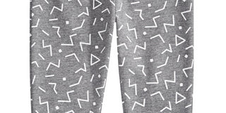 Calça jogger com estampa geométrica para bebê menino First Impressions, cinza, tamanho 24 meses