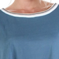 Camiseta feminina Free People Forever Yours Fitness Running Azul Escuro Tamanho P