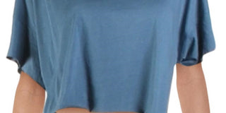 Camiseta feminina Free People Forever Yours Fitness Running Azul Escuro Tamanho P