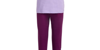 Conjunto de 2 peças de camiseta e calça jogger francesa Champion infantil para meninas, roxo, tamanho 2T